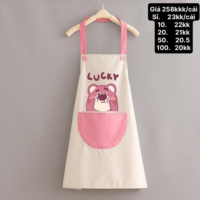 ( Bán buôn- Sỉ) Tạp Dề Gấu Dâu Tây Losto (cái)