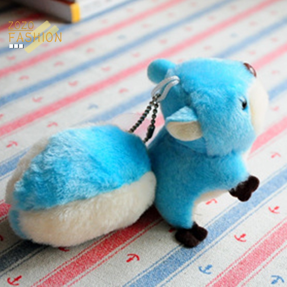 Móc Khóa Hình Sóc Nhồi Bông Đáng Yêu Cho Điện Thoại