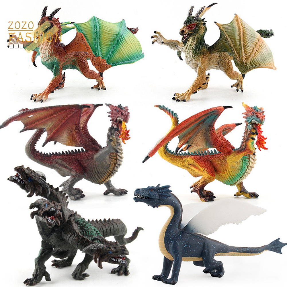 1 Mô Hình Rồng Bay Sống Động Bằng PVC Cho Bé