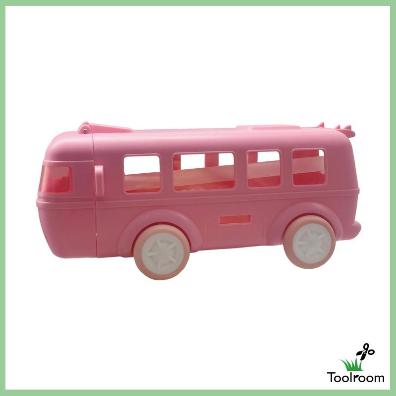 Bình Nước Hình Xe Buýt Kèm Ống Hút Và Dây Đeo Dung Tích 500ml Cho Bé