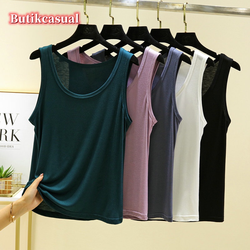 Áo Thun cotton Mỏng Sát Nách Cổ Tròn Dáng Rộng Thời Trang Mùa Hè Hàng Mới 2023 Dành Cho Bạn Nữ