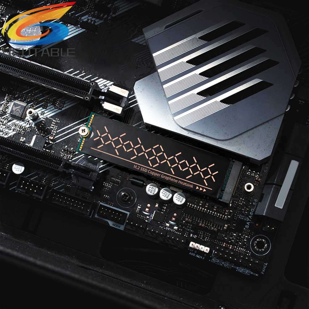 Set 2 Miếng Đệm Làm Mát 0.2mm Chuyên Dụng Dành Cho Bộ Phận Tản Nhiệt Bộ Chuyển Đổi SSD 2 Nvme 2 Nvme Chất Lượng Cao