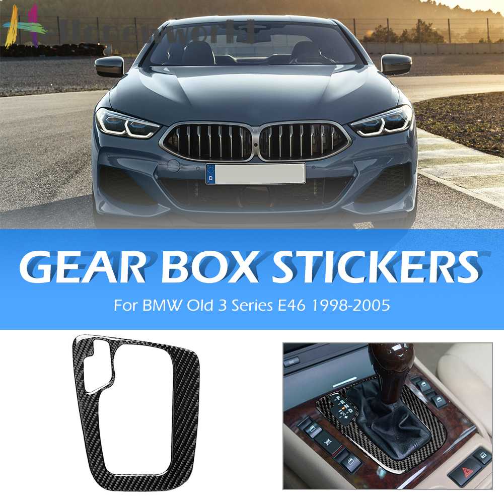 Viền Bọc Bảng Điều Khiển Cần Gạt Số Bằng Sợi Carbon Cho BMW 3 Series E46 1998-200