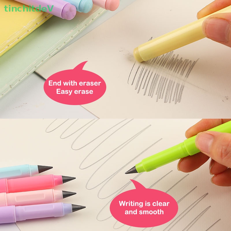 [TinchitdeV] Bút Chì Không Mực Có Thể Tẩy Bút Chì Không Cắt Dễ Dàng Cho Học Sinh Phác Thảo Điều Chỉnh Cực Dương [Mới]