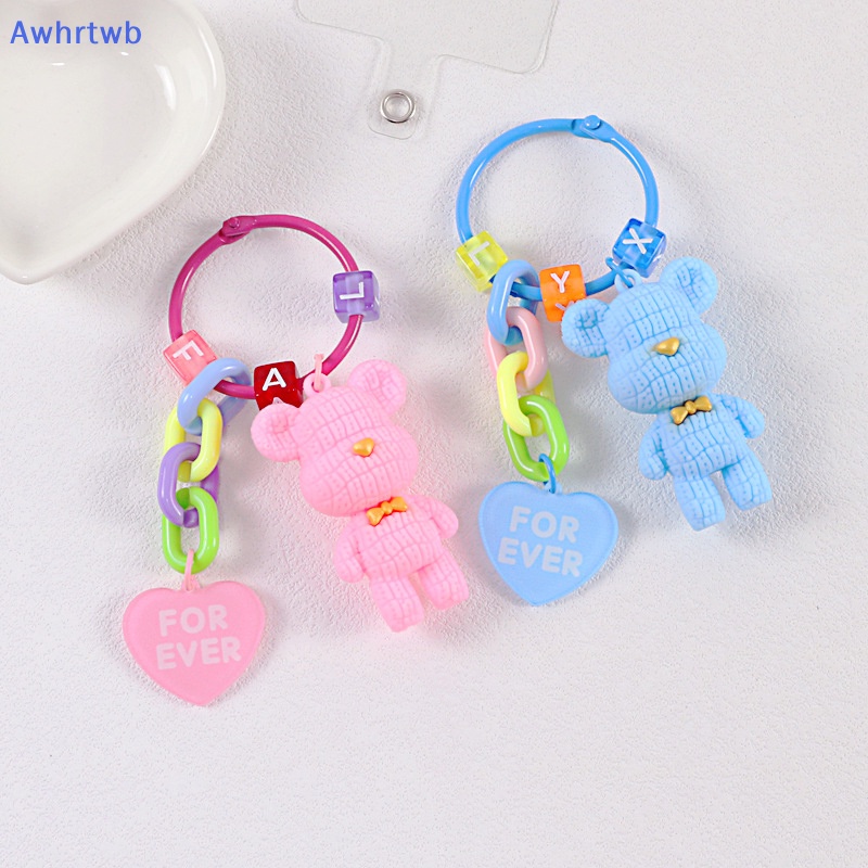 Móc Chìa Khóa Hình Gấu Bông Nhiều Màu Sắc Dễ Thương Mới