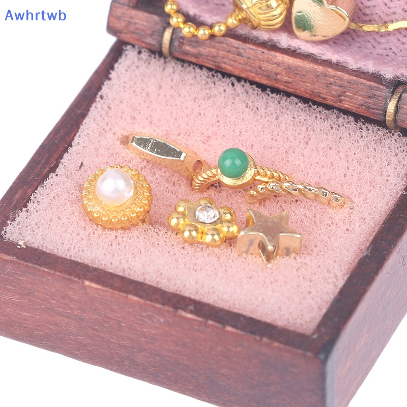 1 Bộ Hộp Trang Sức Mini Cho Nhà Búp Bê Mới