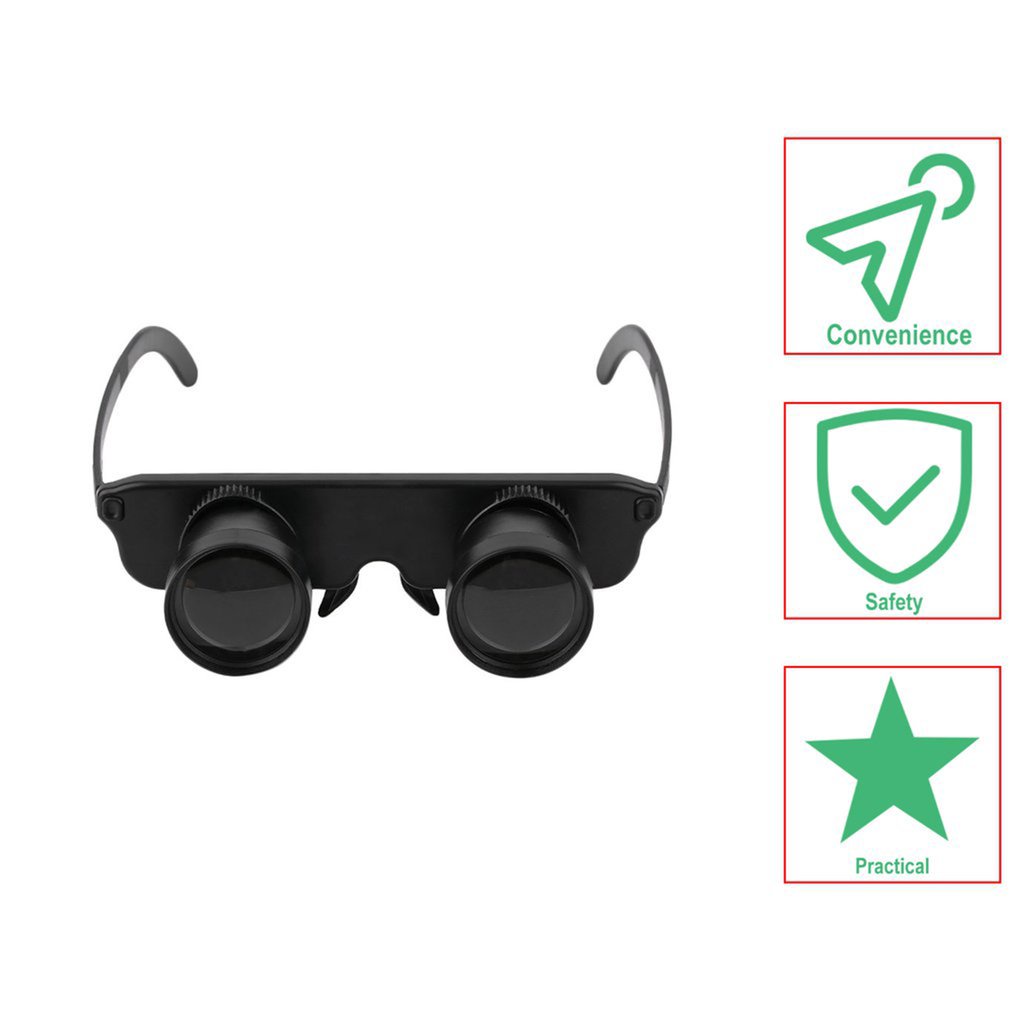 3 In 1 3X28 Magnifier Glasses Style Telescope Outdoor Fishing Optics Binoculars Game Watching Tackle Device [Q/6]