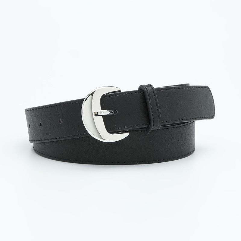 Thắt Lưng Bản Rộng Khóa Bạc Thời Trang Cho Nữ