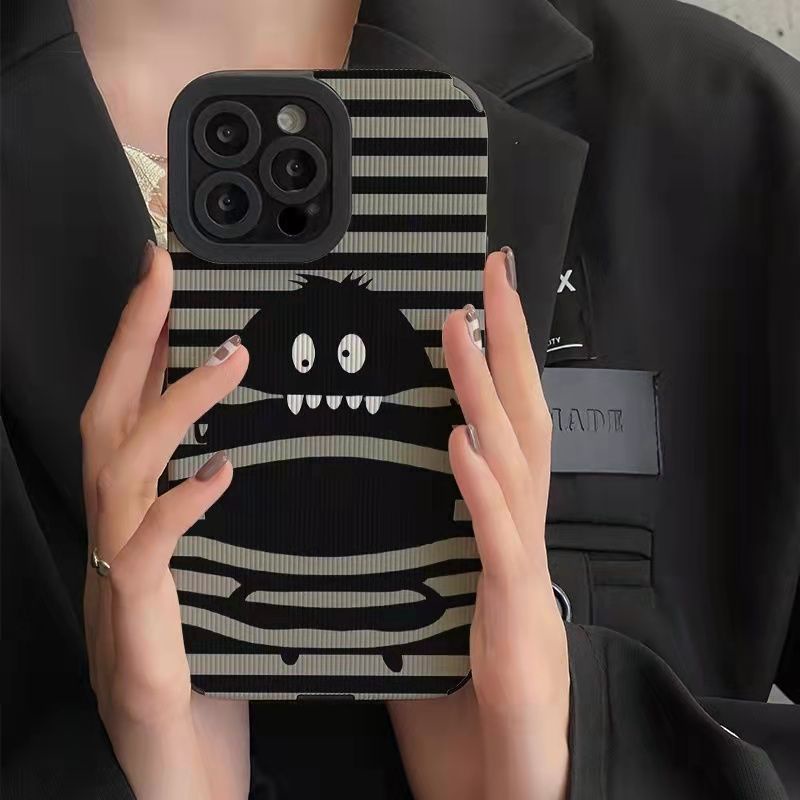 Ốp Điện Thoại In Hình Quái Vật Dễ Thương Cho Iphone 7 7plus 8 8plus Xs XR 11 12 13 14 Pro Plus Promax