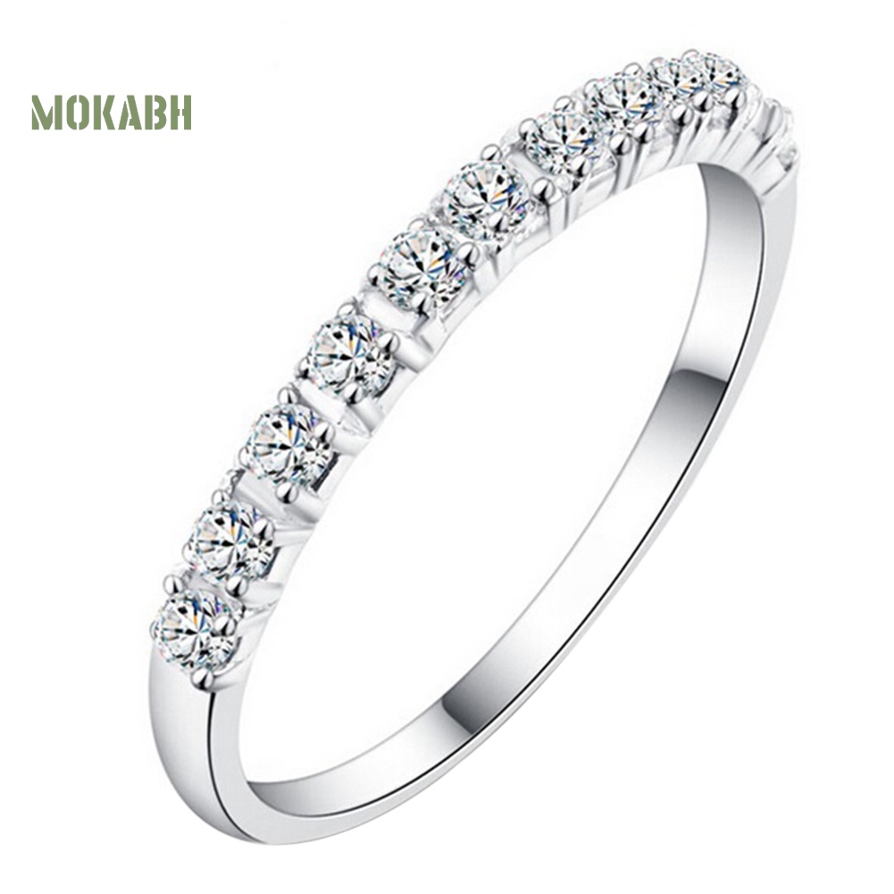 Nhẫn Đính Hôn Bạc 925 Đính Đá Thời Trang Cho Nữ