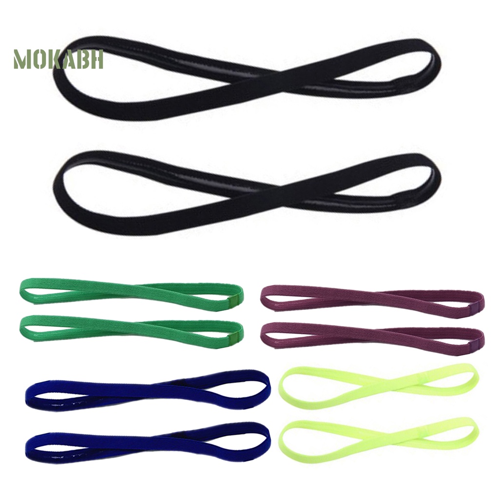 Set 5 Dây Cột Tóc Co Giãn Chống Trượt Màu Sắc Kẹo Ngọt Phong Cách Thể Thao