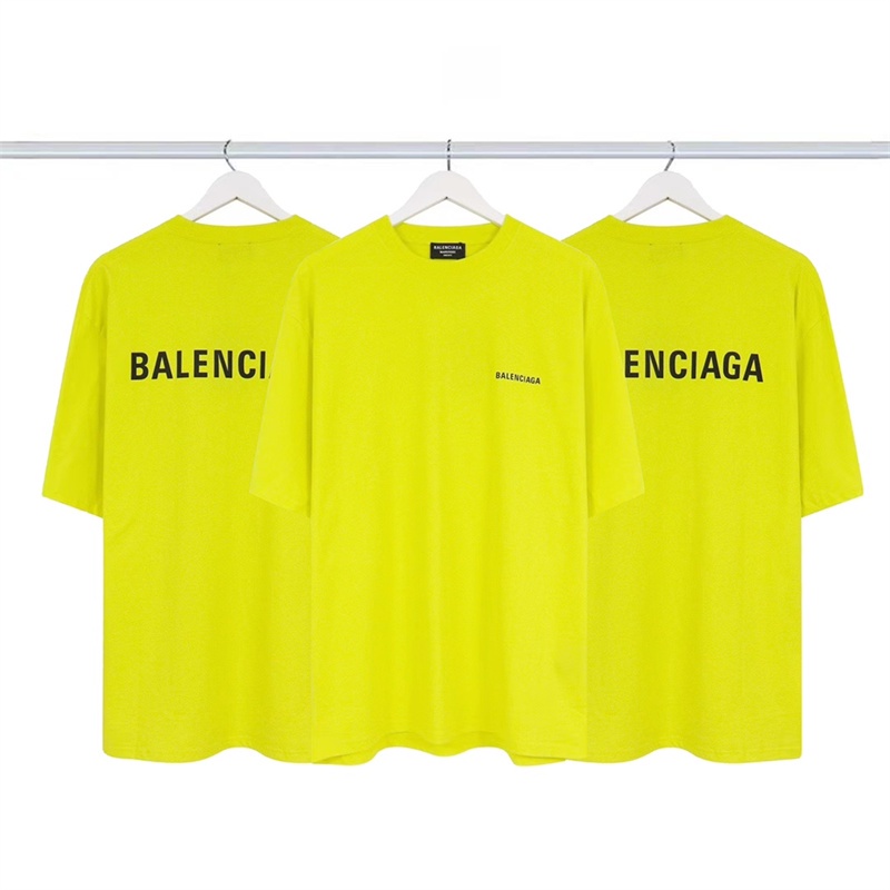 B Áo Thun Tay Ngắn Dáng Rộng In Chữ Mặt Trước Và Sau Đơn Giản Chất Lượng Cao