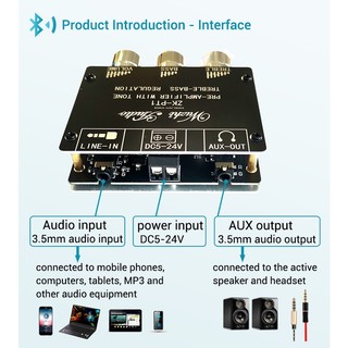 Bảng mạch giải mã âm thanh pt1 bluetooth 5.0 chuyên dụng cho bộ khuếch đại âm thanh