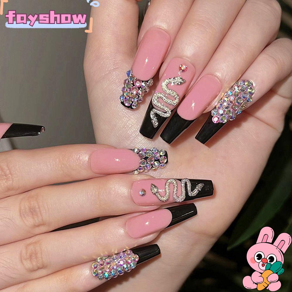 Hộp 24 Bông Hoa Xinh Xắn Chất Lượng|Móng Tay Giả Múa Ba Lê Chất Lượng Cao