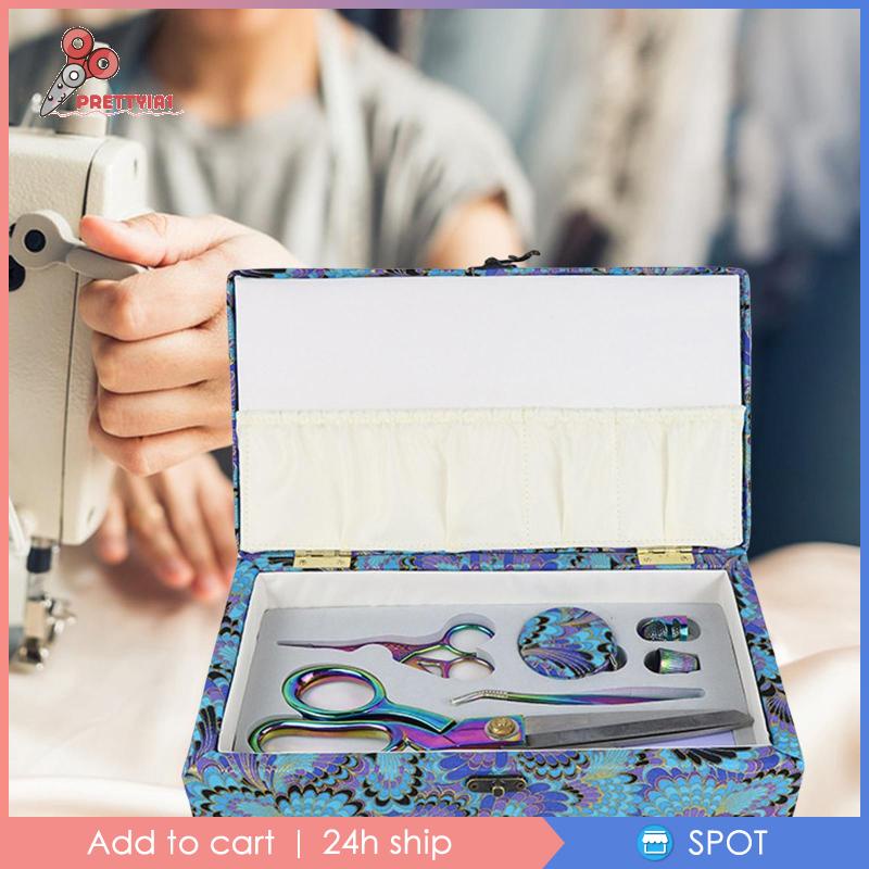 [Prettyia1] Kéo Cắt May Thủ Công Kèm Hộp Đựng