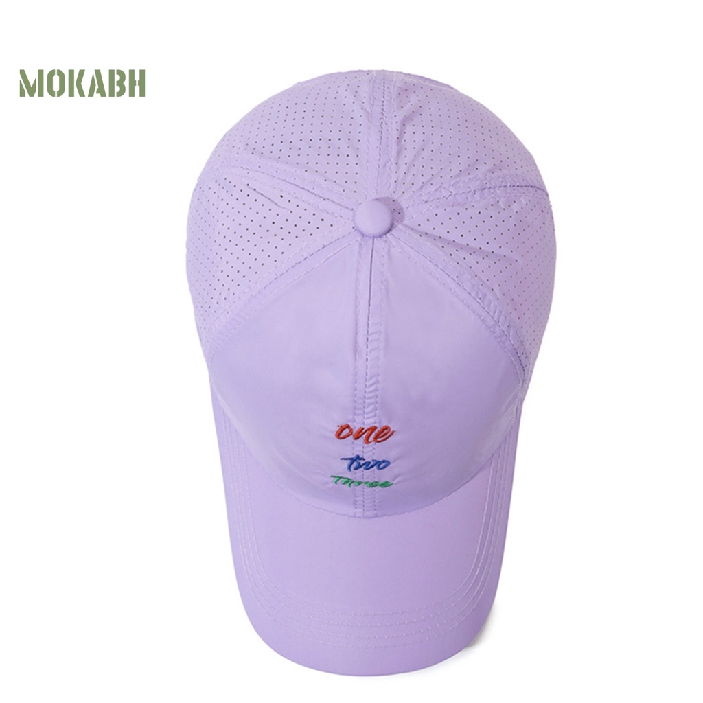 Mũ Lưỡi Trai Màu Trơn Thêu Chữ Cá Tính Hợp Thời Trang Cho Nữ