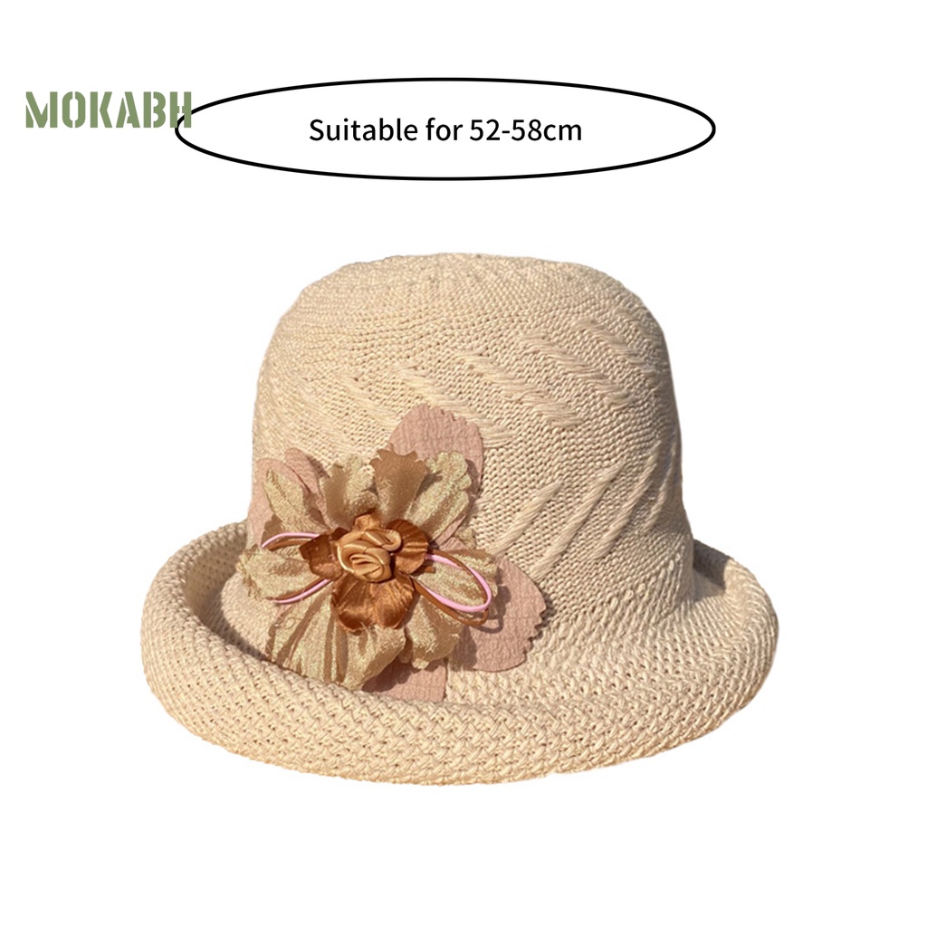 Nón Vành Tròn Màu Sắc Xinh Xắn Thoáng Khí Chống Tia UV Cho Nữ