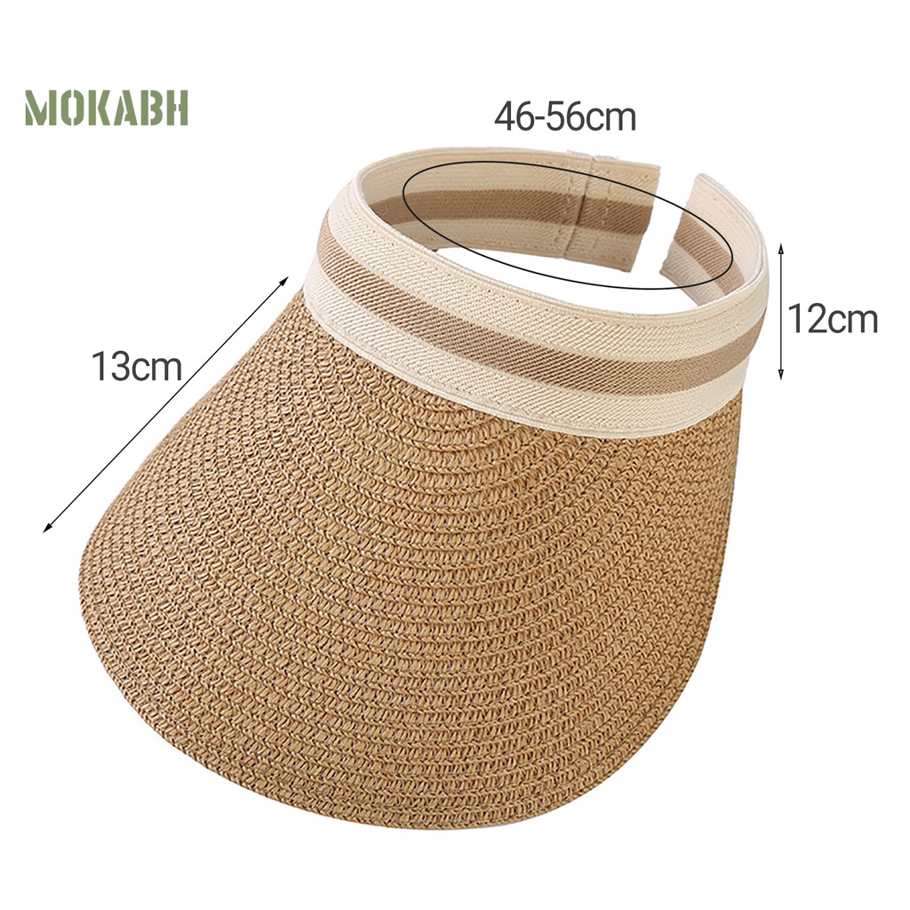 Mũ Rơm Dệt Thoáng Khí Chống Tia UV Có Thể Điều Chỉnh Bảo Vệ Cho Mùa Hè