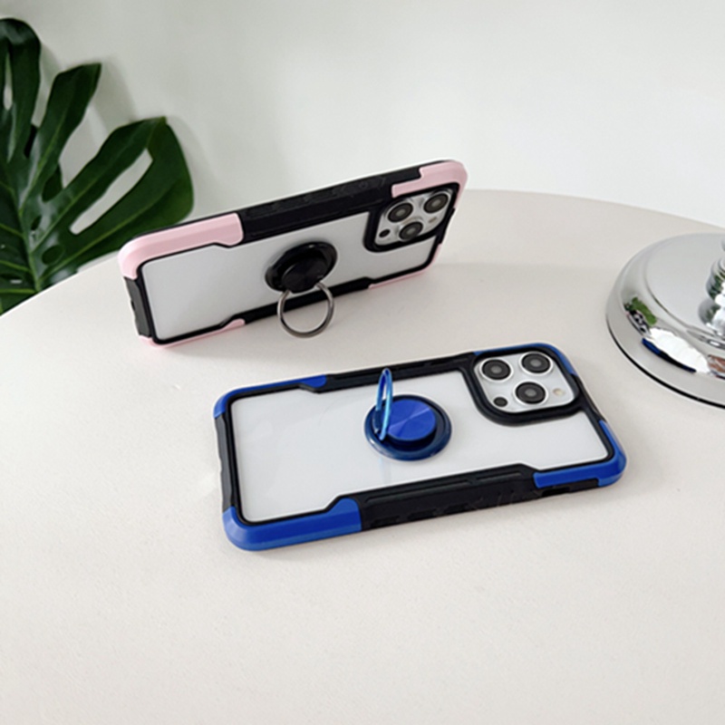 Ốp Điện Thoại Armor PC + TPU Mạ Điện 4 Trong 1 Có Giá Đỡ Cho iPhone 14 Plus 14 Pro Max 13 Pro Max 13 Mini 8 Plus 7 Plus SE2 SE3