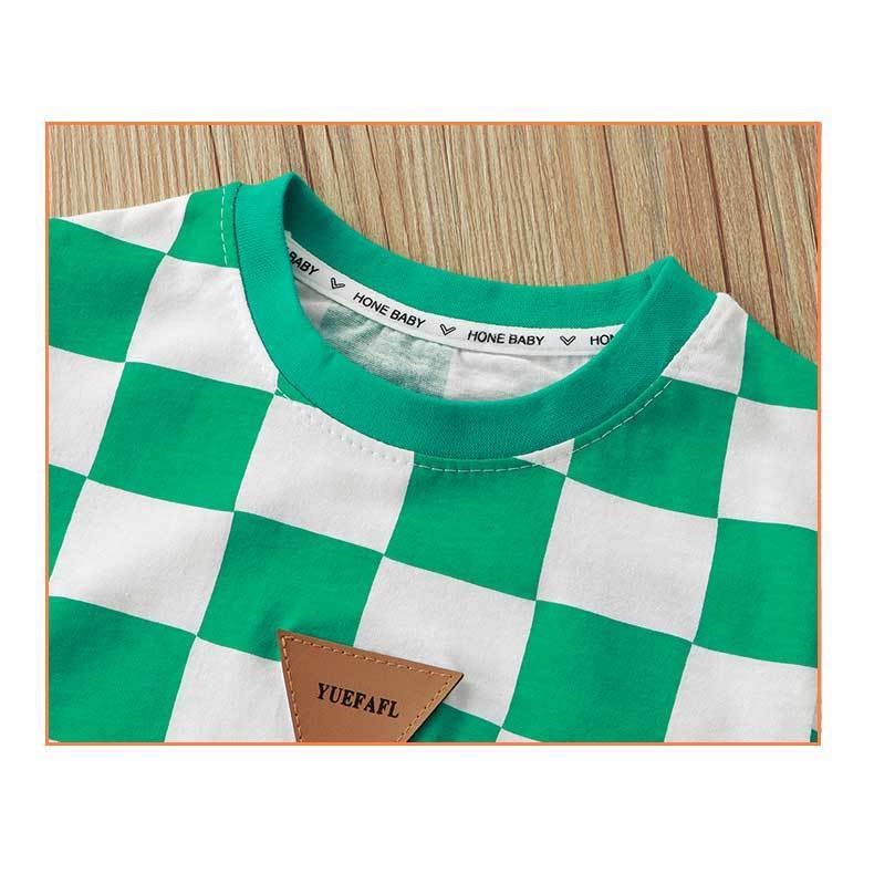 Bộ Đồ Cotton Ngắn Tay Thời Trang Mùa Hè Dành Cho Bé Trai 90-150