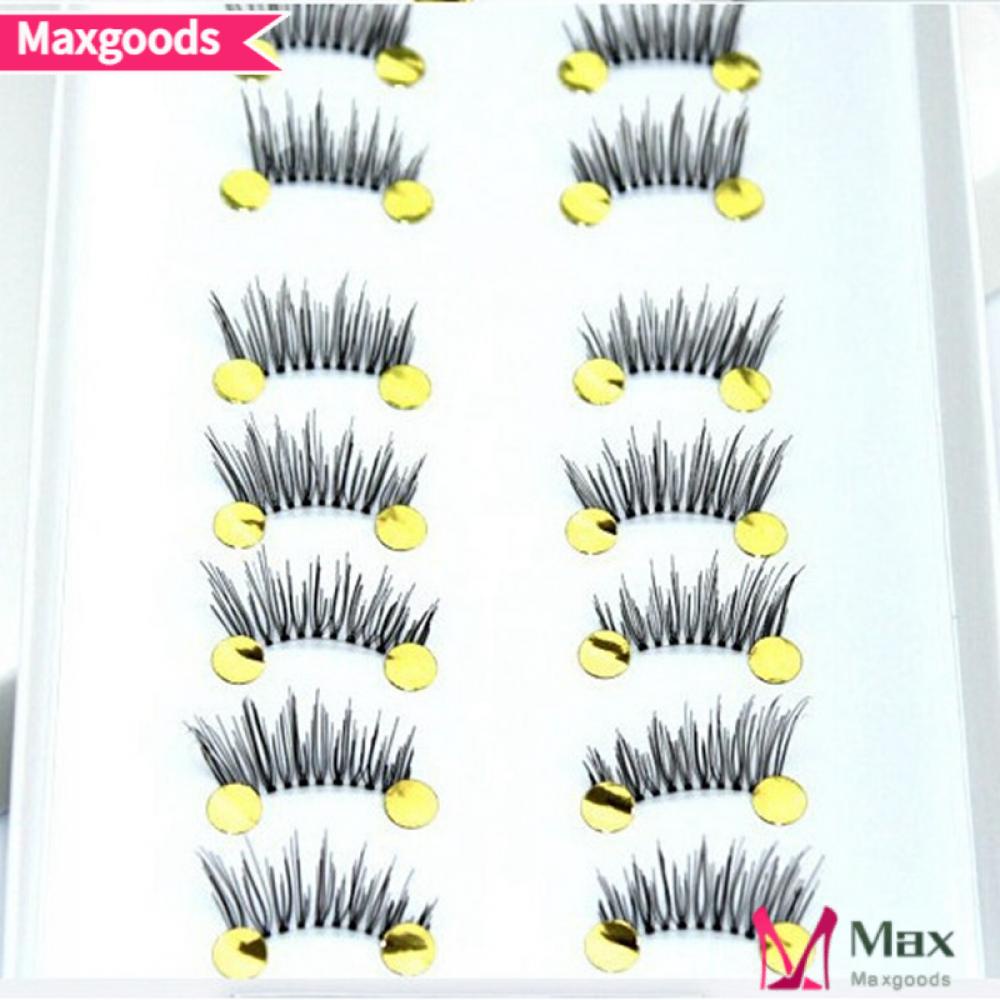 Set 10 Cặp Lông Mi Giả Mini Màu Đen Trang Điểm Làm Đẹp