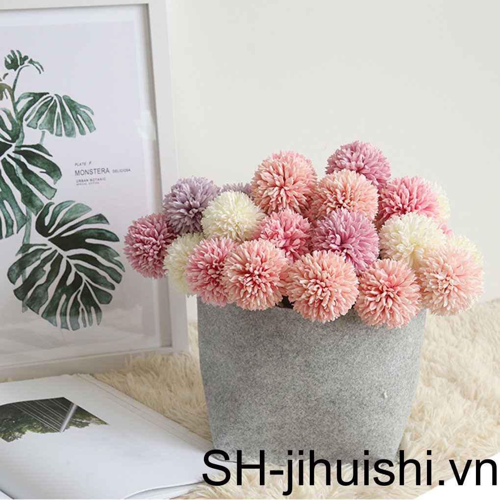 Nhánh Cây Đơn Nhân Tạo Gắn Quả Bông Nhỏ Dùng Làm Đạo Cụ Chụp Ảnh Giáng Sinh