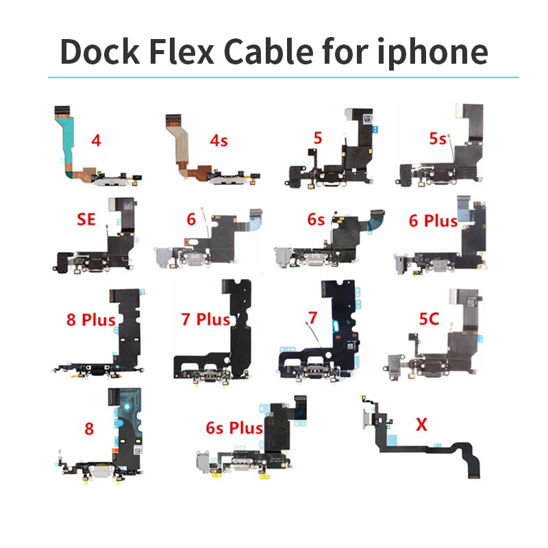 CỤM CÁP CHÂN Sạc MỚI Cho 6 6s 7 Plus 8 X XS XSmax XR 11 11Pro 11Promax 12 12Pro 12Promax 13 13Pro 13Promax