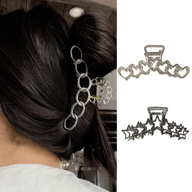 Kẹp Càng Cua Cá Mập Bằng Kim Loại Cho Nữ