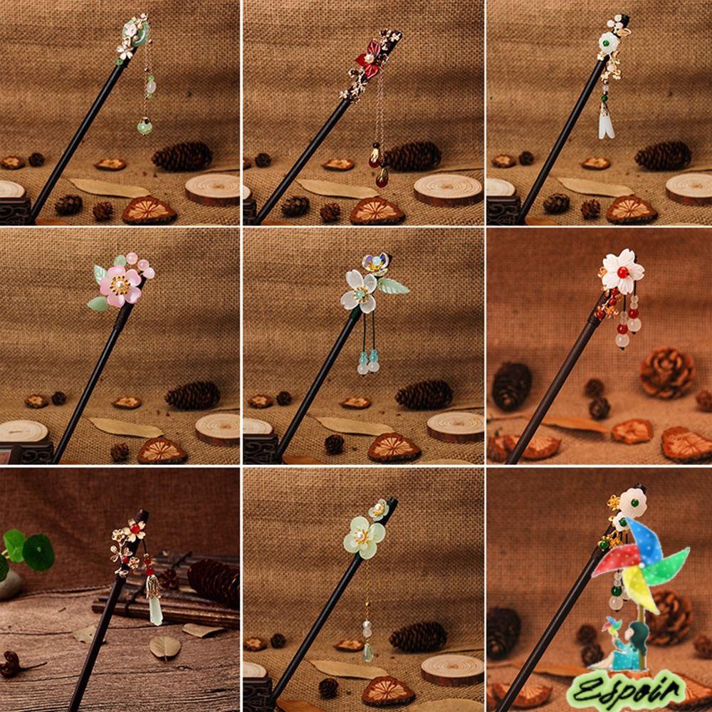 Trâm Cài Tóc Bằng Kim Loại Tráng Men Phụ Kiện Khi Mặc Đồ Hán Phục