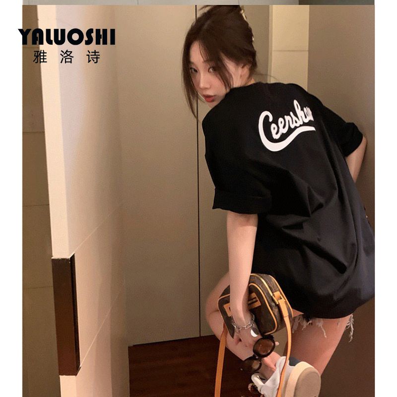 COZOK Áo Thun Tay Ngắn In Chữ Thời Trang