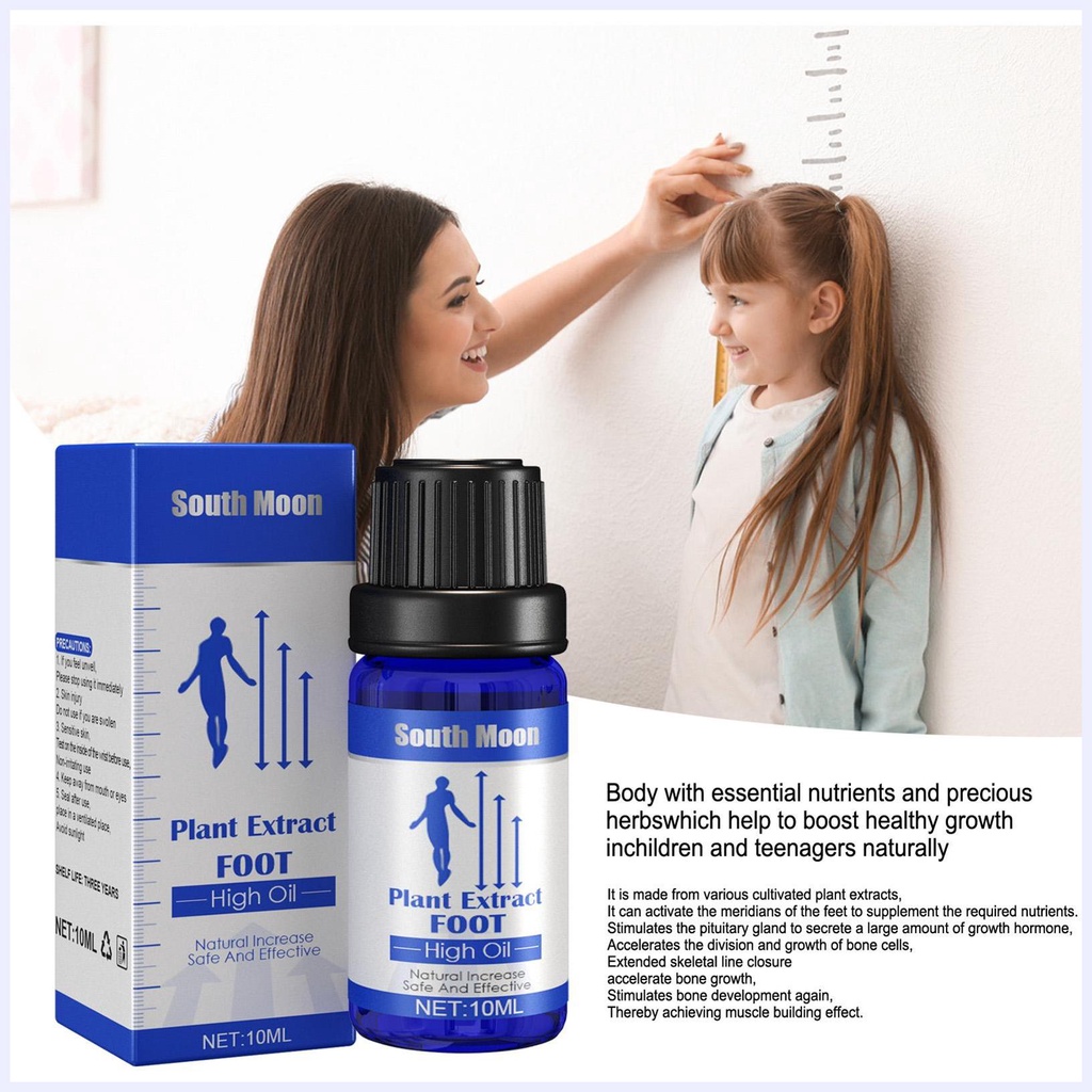 10ml cây thúc đẩy tinh dầu thúc đẩy tăng trưởng chiều cao tinh dầu massage chân