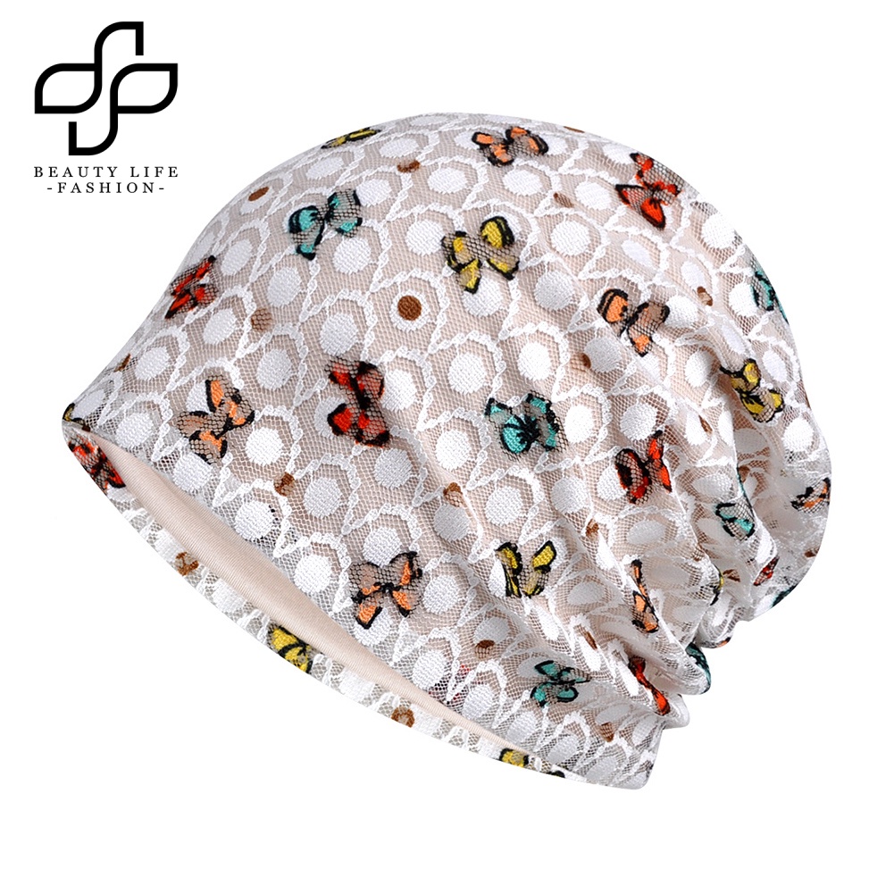 Mũ Lưới Trùm Đầu Họa Tiết Bươm Bướm Nhiều Màu Sắc Thời Trang Mùa Hè Cho Mẹ Bầu