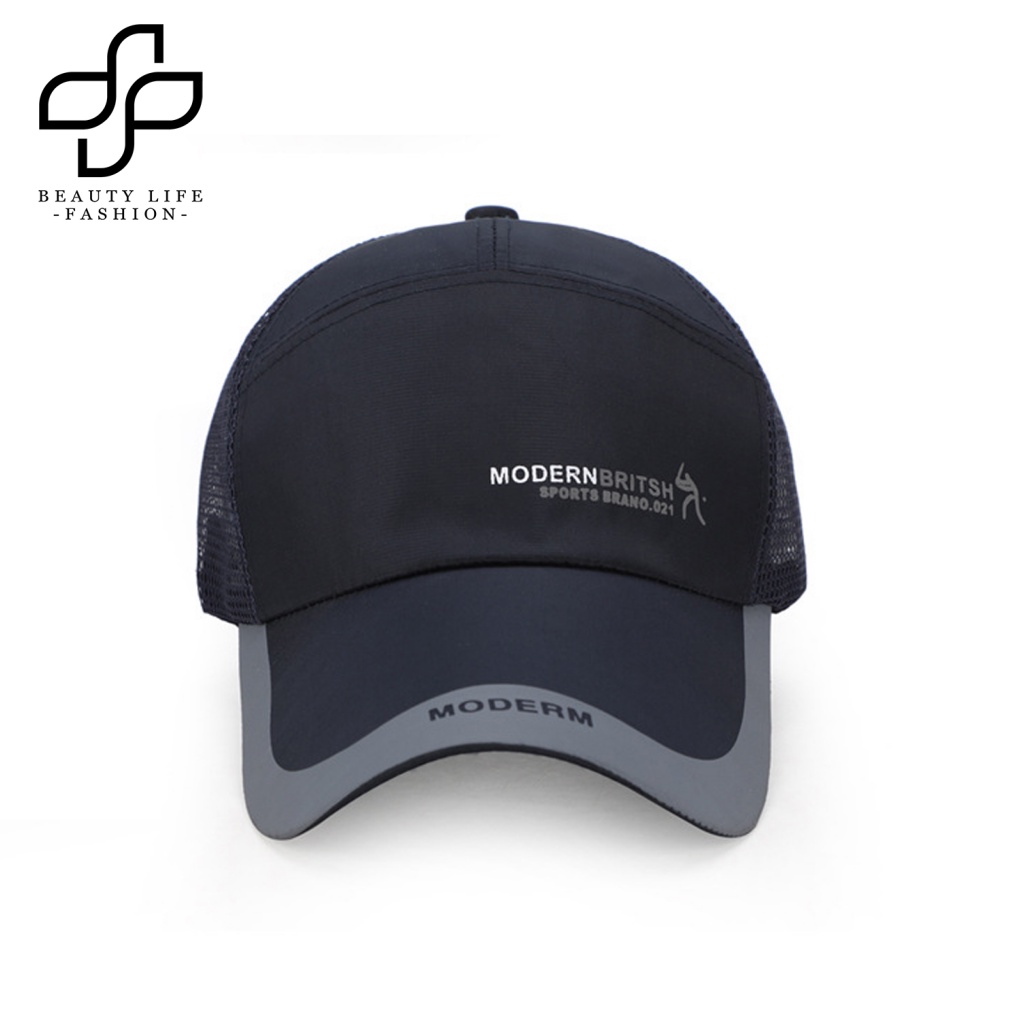 Mũ Lưỡi Trai Phối Lưới Thêu Chữ Beautylife Thời Trang