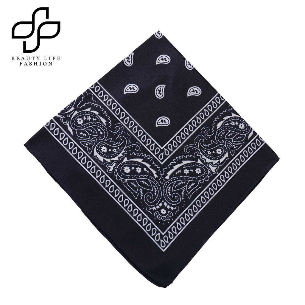 Khăn Trùm Đầu Dạng Vuông Đa Năng In Họa Tiết Phong Cách Hip Hop Thời Trang Dùng Khi Đạp Xe