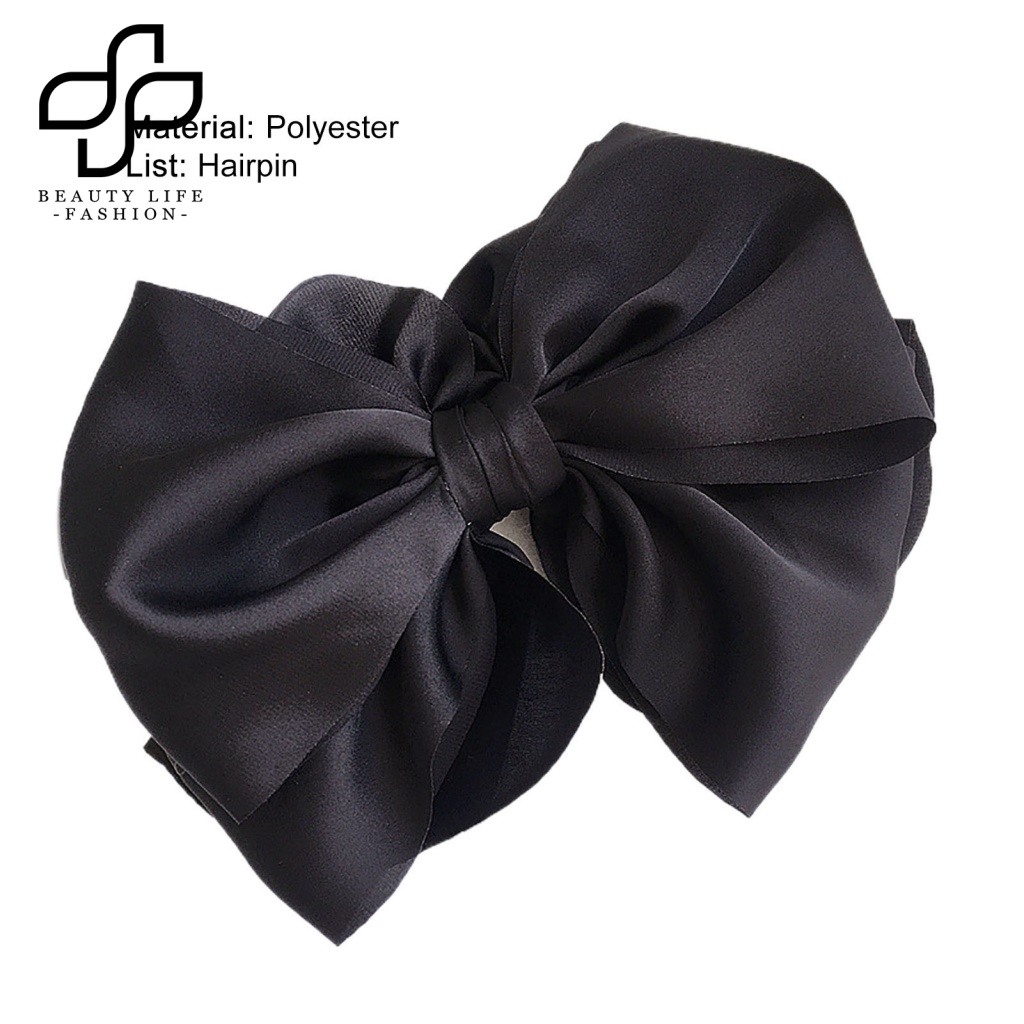 Kẹp Tóc Hình Nơ Cỡ Lớn Thời Trang Mùa Đông Xinh Xắn Cho Nữ