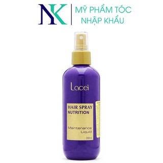 Xịt dưỡng lacei hair spray nutrition dưỡng ẩm tóc khô 200ml