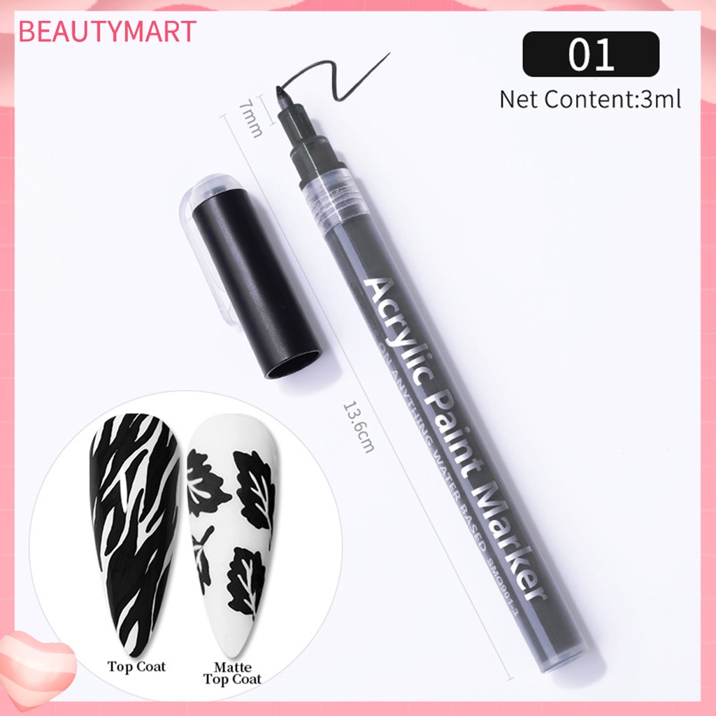 Bút Vẽ Móng Tay 3D Trọng Lượng Nhẹ Chống Nước Chuyên Nghiệp