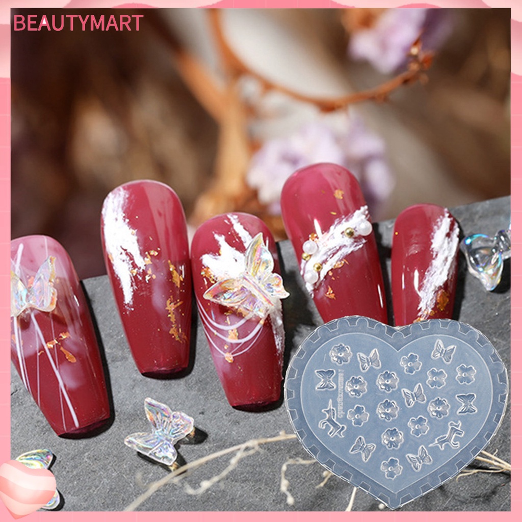 Khuôn Silicone Tạo Họa Tiết Trang Trí Móng Tay 3D DIY