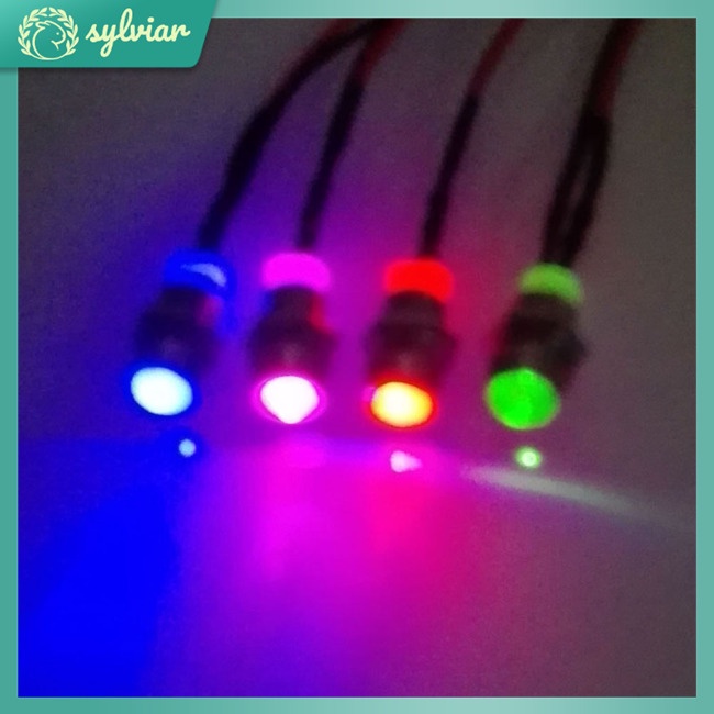 Đèn Pha Led 5mm Nhiều Màu Đỏ Đen Dành Cho Xe Hơi Điều Khiển Từ Xa