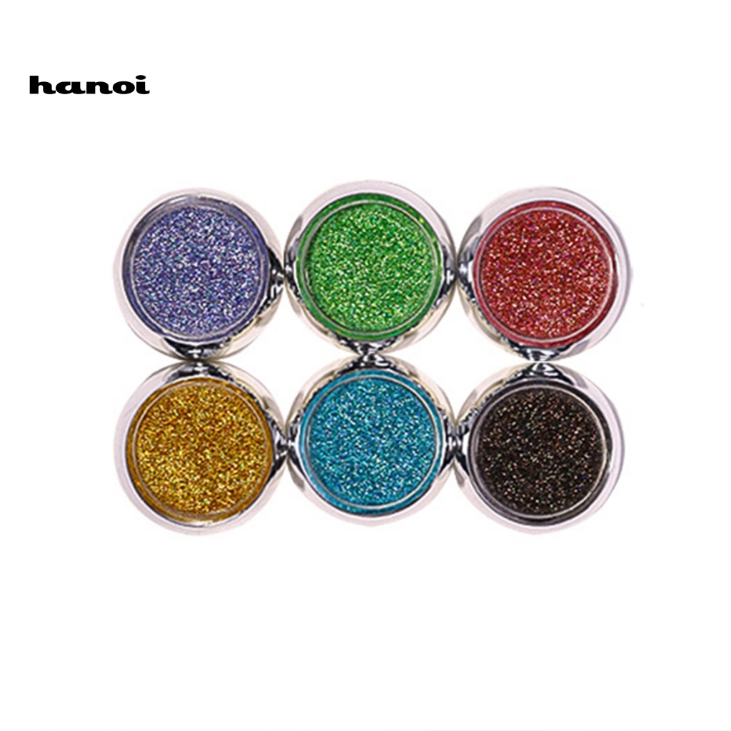 Set 6 Hộp Bột Tráng Gương Mạ Điện Dùng Để Trang Trí Móng Nghệ Thuật