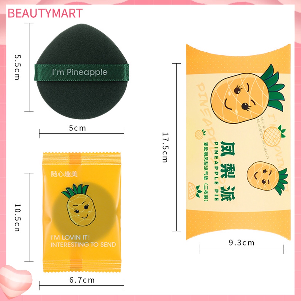 Set 3 Mút Trang Điểm Mềm Mại Độ Đàn Hồi Cao Khô Nhanh Thoáng Khí