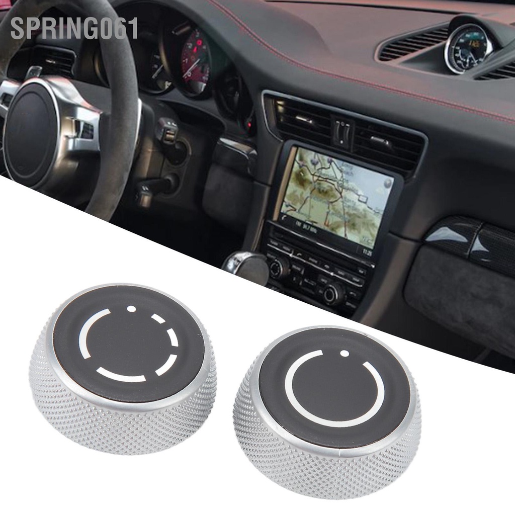 Spring061 1 Đài Phát Thanh Núm Điều Chỉnh Âm Lượng Trái Phải Nhạy Cảm Bền Đa Phương Tiện Tập Mũ Thay Thế Cho Boxster Cayman 911