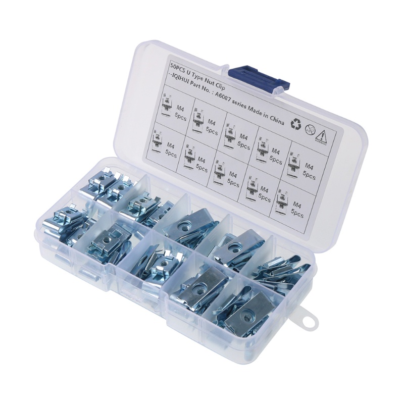 Bộ Kẹp Gắn Mặt Trời Đinh Tán Tốc Độ Cao ​​Đai Ốc Chữ U M4 M5 M6 Chuyên Dụng Cho Xe Mô Tô / Xe