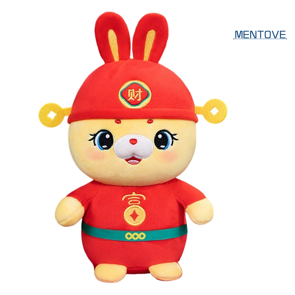 Thỏ Nhồi Bông 28cm Phong Cách Trung Hoa Dễ Thương Dùng Làm Đạo Cụ Chụp Ảnh / Trang Trí Ghế Sofa 2023
