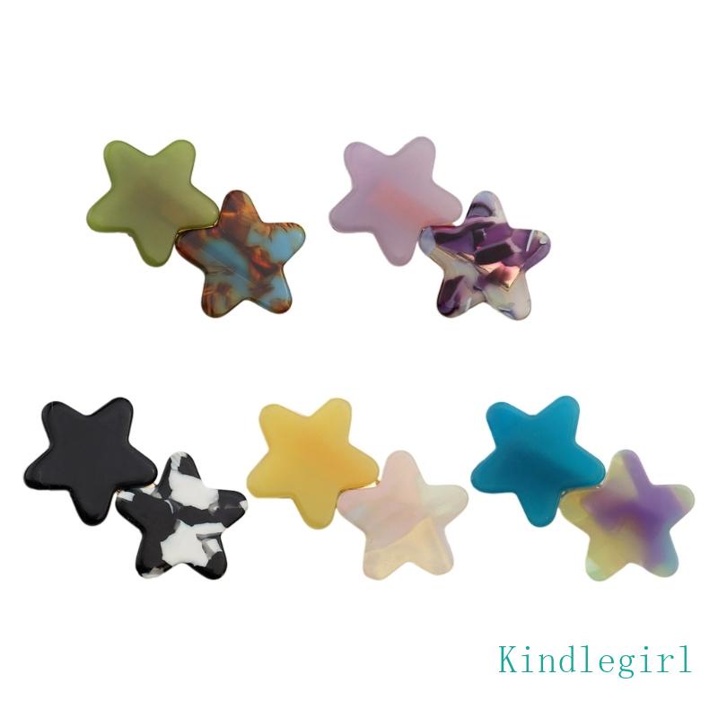 Kẹp Tóc Hình Ngôi Sao Nhiều Màu Sắc Dễ Thương Y2K Dành Cho Bé Gái Je