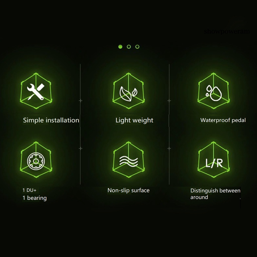 1 Cặp Bàn Đạp Trái Phải In Logo Bằng Sợi Nylon Dành Cho Xe Đạp MTB