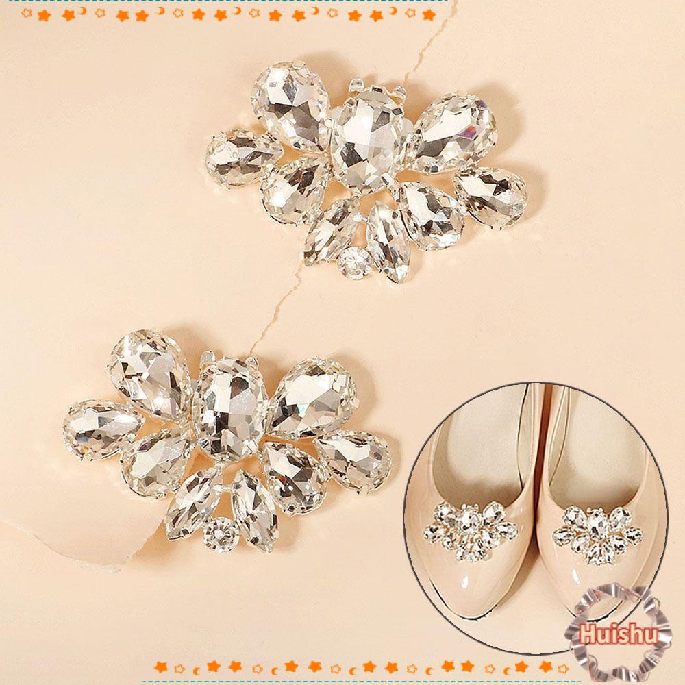 1 Cặp HS (2 Cái)|Phụ Kiện Trang Trí Giày Cao Gót Cho Cô Dâu