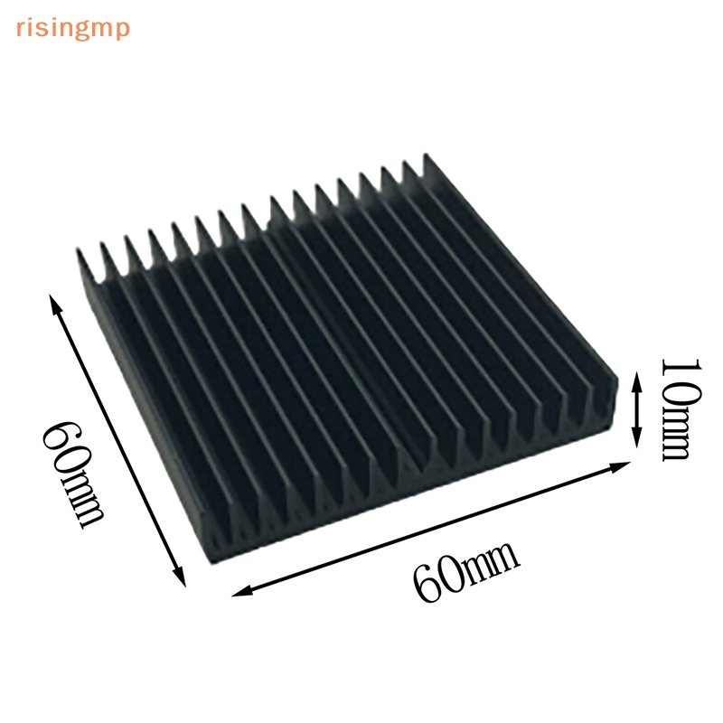 1 Chip Tản Nhiệt Bo Mạch Chủ Bằng Nhôm Màu Đen Kích Thước 60 * 60 * 10mm