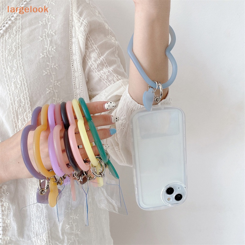 Vòng Đeo Tay Silicon Hình Trái Tim Chống Thấm Nước Chống Thất Lạc Cho Điện Thoại