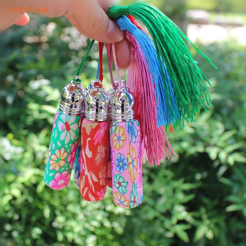 Bộ 5 Lọ Thủy Tinh Rỗng 10ml Có Đầu Lăn Dùng Để Đựng Đất Sét Polymer